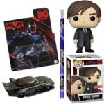 Bruce Wayne Gotham's DC Hero Exclusive Pop! Figure Series Batman Movie + The Batmobile Car + Comic Pencil 3 Items Bruce Wayne Gotham's DC Hero Exclusive Pop! Figure Series Batman Movie + The Batmobile Car + Comic Pencil 3 Items