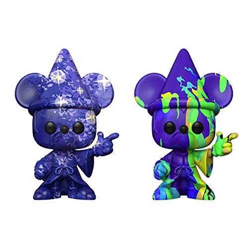 Funko Pop! Set of 2 - Fantasia 80th - Mickey Mouse Artist Editions #1 and #2 w/Case