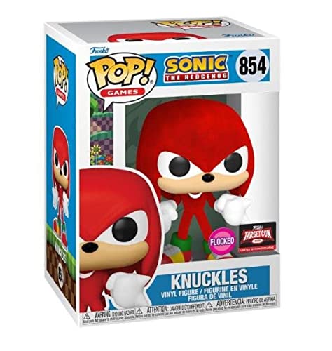Funko Pop! Sonic The Hedgehog - Knuckles (Flocked) Exclusive Vinyl Figure