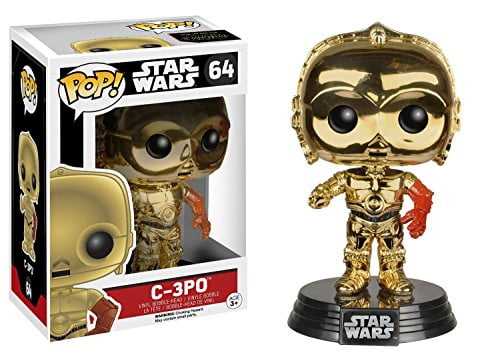 Funko Star Wars Episode 7 The Force Awakens C-3PO Pop Vinyl Chrome Exclusive
