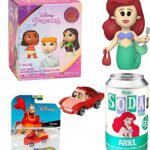 Ultimate Princess Figure Exclusive Soda Disney Ariel Little Mermaid Can Bundled with Classic Pretty Blind Box Mini + Sebastian Car Character 3 Items