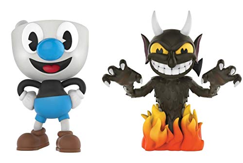 Cuphead 6" Funko Vinyl Figure Bundle: Mugman & The Devil