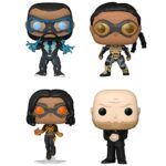 Funko POP! DC Black Lightning Collectors Set - Black Lightning, Thunder, Lightning, and Tobias Whale