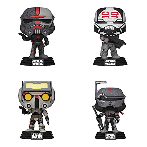 Funko Star Wars: POP! Bad Batch Collectors Set - Hunter, Wrecker, Tech, Crosshari