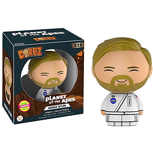 Funko George Taylor (Chase Edition) Dorbz x Planet of The Ape Vinyl Figure + 1 Free Classic Sci-fi & Horror Movies Trading Card Bundle (13821)