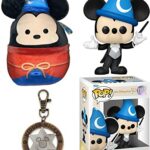 Magic Mallow Mickey Figure Disney Pop! Character Bundled with Disney Mickey Mouse Icon Sheriff's Badge Bag Charm + World 50th Collection Pop! PhilharMagic Mickey Mouse Musical + Fantasia Plush 3-items Magic Mallow Mickey Figure Disney Pop! Character Bundled with Disney Mickey Mouse Icon Sheriff's Badge Bag Charm + World 50th Collection Pop! PhilharMagic Mickey Mouse Musical + Fantasia Plush 3-items