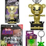Pizza N GO Mystery Minis Figure Blind Bag FNAF Five Nights at Freddy's Bundled with Neon Green Foxy Pirate Hanger + Gold Freddy Pop Figure + Pint Size Heroes 3 Terrifying Items Pizza N GO Mystery Minis Figure Blind Bag FNAF Five Nights at Freddy's Bundled with Neon Green Foxy Pirate Hanger + Gold Freddy Pop Figure + Pint Size Heroes 3 Terrifying Items