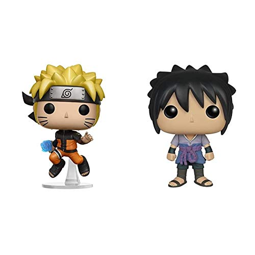 Funko POP Anime: Naruto Shippuden (Rasengan) Toy Figure & POP Anime: Naruto Sasuke Action Figure