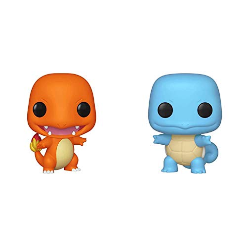 Funko Pop! Games: Pokemon - Charmander, Multicolor & Pop!: Pokemon - Squirtle, Multicolor