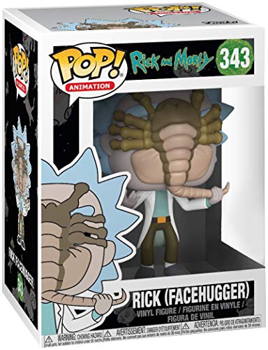 FUNKO and Morty-Rick Facehuggher Figurine, Multi-Colour, 28455