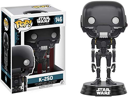 K-2SO: Funko POP! x Star Wars Rogue One Vinyl Bobble-Head Figure w/ Stand + 1 FREE Official Star Wars Trading Card Bundle (104548)