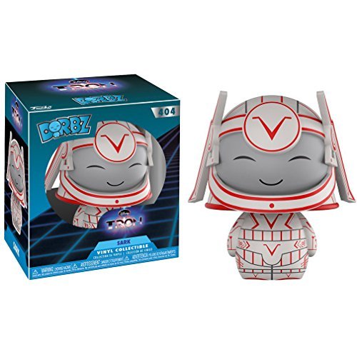 Funko Sark Dorbz x Tron Vinyl Figure + 1 Classic Sci-fi & Horror Movies Trading Card Bundle (21132)