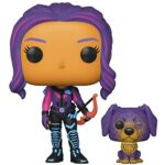 Funko POP TV: Hawkeye - Kate Bishop & Lucky (Blacklight) (Target Exclusive)