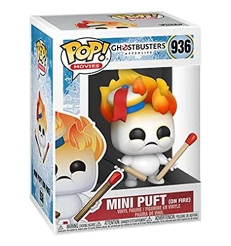 Funko POP Movies: Ghostbusters Afterlife - Mini Puft on Fire,Multicolor,Standard,48492