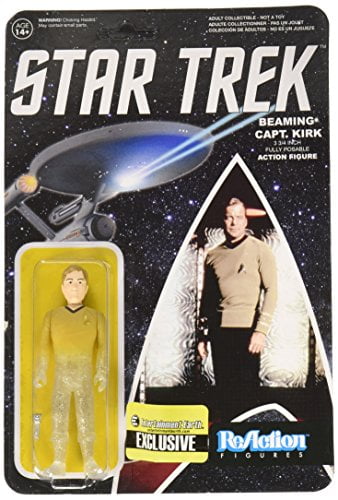 Star Trek: The Original Series Beaming Kirk Reaction 3 3/4-Inch Retro Action Figure - Limted Edition
