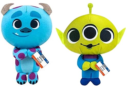Funko Pop! Plush - Disney Pixar - Toy Story and Monster's Inc - Sulley and Alien - 4 Inch - Set of 2