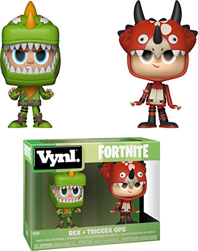 Funko Vynl: Fortnite - Rex & Tricera Ops Toy, Multicolor