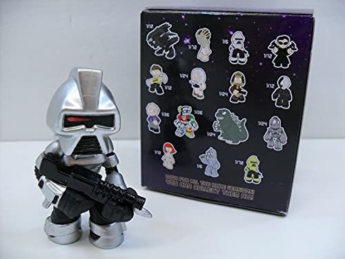 Battlestar Galactica Silver Cylon 2.8" Funko Mystery Minis x Science Fiction Vinyl Figure Series #2 + 1 Free Sci-fi Entertainment Trading Card Bundle [59019]