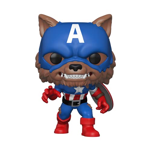 Funko Pop! Marvel: Year of The Shield - Capwolf, Amazon Funkon Exclusive