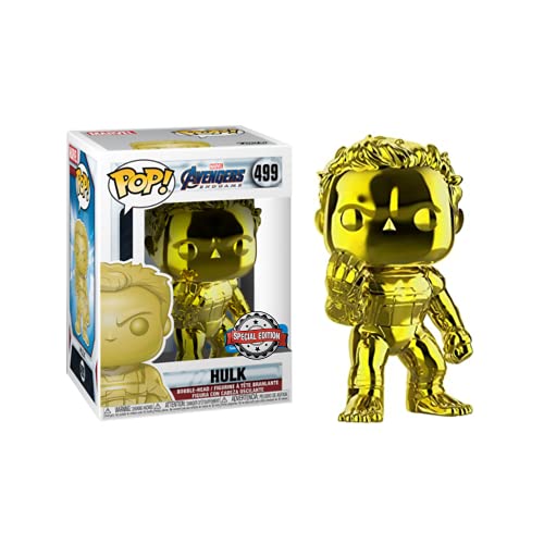 Marvel: Avengers Funko Pop Endgame Chrome Hulk 499 Complete Set