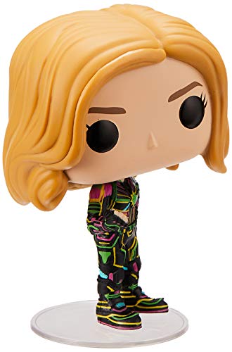 Funko Pop! Marvel: Captain Marvel - Captain Marvel with Neon Suit, Multicolor