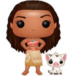 Funko POP Disney: Moana - Moana & Pua Action Figure , Brown , Standard Funko POP Disney: Moana - Moana & Pua Action Figure , Brown , Standard