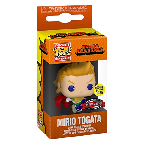 Funko Pocket Pop! My Hero Academia Animation - Mirio Togata Glow-in-The-Dark Key Chain Hot Topic Exclusive