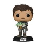 Funko Pop! Star Wars: The Mandalorian - The Mandalorian (Din Djarrin) Holding The Child (Grogu) Vinyl Bobblehead Funko Pop! Star Wars: The Mandalorian - The Mandalorian (Din Djarrin) Holding The Child (Grogu) Vinyl Bobblehead