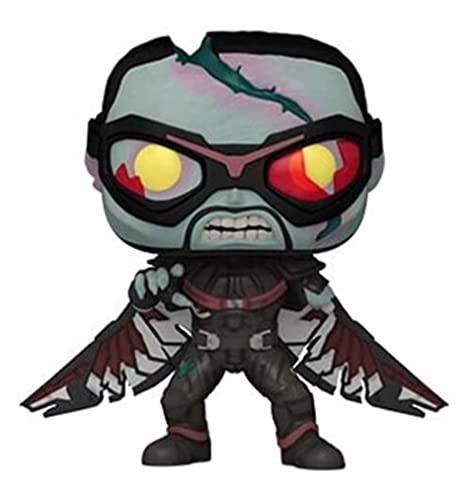 POP Funko Marvel: What If? - Zombie Falcon, Multicolor, Standard, (57377)