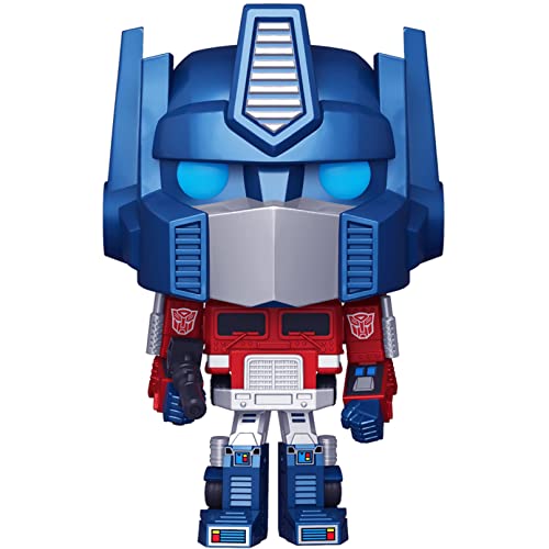 Funko Pop! Retro Toys: Transformers - Metallic Optimus Prime Amazon Exclusive, 3.75 inches