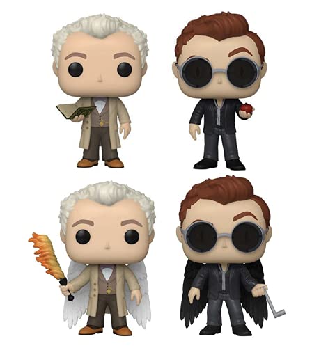 Funko Pop! Television: Good Omens Collectible Vinyl Figures, 3.75" (Set of 4)