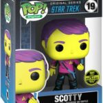 Funko Pop Digital: Star Trek Scotty Legendary Black Light Physical Redemption Funko Pop Digital: Star Trek Scotty Legendary Black Light Physical Redemption