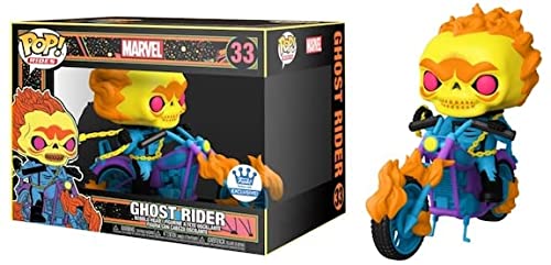 Funko Pop! Marvel Black Light Vinyl Figure Collection MCU Glow Toy (Ghost Rider)