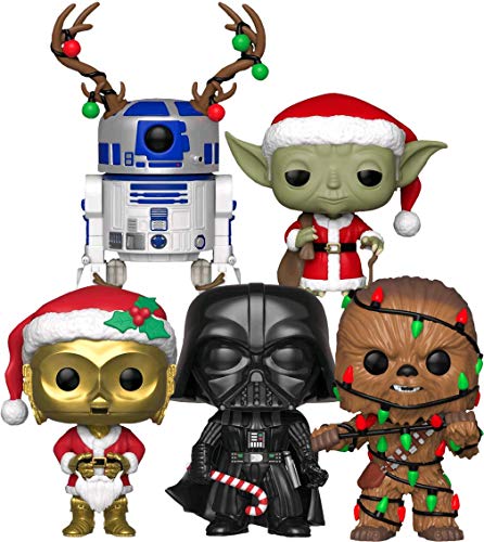Funko Pop! Star Wars: Holiday Series Collectible Vinyl Figures, 3.75" (Set of 5)