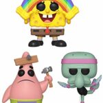 Funko Pop! Animation: Spongebob Squarepants - Spongebob Rainbow, Patrick with Board and Squidward Ballerina - Set of 3 - in Bubble Pouches Funko Pop! Animation: Spongebob Squarepants - Spongebob Rainbow, Patrick with Board and Squidward Ballerina - Set of 3 - in Bubble Pouches