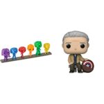 Funko POP! Artist Series: Marvel Infinity Saga - Avengers with Base (6 Pack) Amazon Exclusive & Pop! Marvel: Year of The Shield - Old Man Steve, Amazon Exclusive
