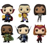 Funko Pop! Marvel: Doctor Strange in The Multiverse of Madness Collectors Set Wong, America Chavez, Master Mordo, Supreme Strange, Scarlet Witch, Doctor Strange (Possible Chase Variant)