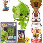 Sherwood Figure Pack Bundled with Robin Hood Pop! Artist Series Exclusive + Prince John Soda Villain Walt Disney World Cartoon Movie + Goofy Mini + Mickey Mouse Trading Cards 4 Items Sherwood Figure Pack Bundled with Robin Hood Pop! Artist Series Exclusive + Prince John Soda Villain Walt Disney World Cartoon Movie + Goofy Mini + Mickey Mouse Trading Cards 4 Items