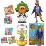 Sweet Maker Dream Figure Soda Can Bundled with Oompa Loompa Vinyl + Willy Wonka Action Figure Charlie & The Chocolate Factory + Candyland Stickers 3 Items