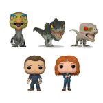 Funko Pop! Jurassic World Dominion - Set of 5 - Set 1: Claire Dearing, Owen Grady, Therizinosaurus, Giganotosaurus, Atrociraptor (Ghost) Funko Pop! Jurassic World Dominion - Set of 5 - Set 1: Claire Dearing, Owen Grady, Therizinosaurus, Giganotosaurus, Atrociraptor (Ghost)