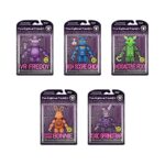Funko Action Figures - FNAF Glow Five Nights at Freddys Set of 5 - VP Freddy, High Score Chica, Radioactive Foxy, System Error Bonnie and Toxic Springtrap Funko Action Figures - FNAF Glow Five Nights at Freddys Set of 5 - VP Freddy, High Score Chica, Radioactive Foxy, System Error Bonnie and Toxic Springtrap