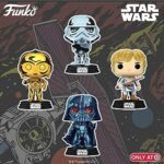 Funko POP! Star Wars Retro Series Darth Vader / Stormtrooper / C-3PO / Luke Skywalker 4 Pack Funko POP! Star Wars Retro Series Darth Vader / Stormtrooper / C-3PO / Luke Skywalker 4 Pack