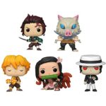 Funko Animation: POP! Demon Slayer Collectors Set - Tanjiro Kamado, Inosuke Hashibira, Zenitsu Agatsuma, Nezuko Kamado, Muzan Kibutsuji Funko Animation: POP! Demon Slayer Collectors Set - Tanjiro Kamado, Inosuke Hashibira, Zenitsu Agatsuma, Nezuko Kamado, Muzan Kibutsuji