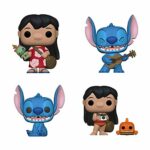 Funko Pop! Movies Lilo and Stitch Set of 4: Lilo w/Scrump, Stitch w/Ukelele, Smiling Seated Stitch and Lilo w/Pudge Funko Pop! Movies Lilo and Stitch Set of 4: Lilo w/Scrump, Stitch w/Ukelele, Smiling Seated Stitch and Lilo w/Pudge