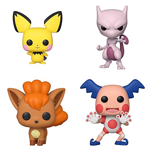 Funko Games: POP! Pokemon Series 2 Collectors Set - Pichu, Vulpix, Mewtwo, Mr. Mime