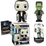Franken Fright Monster Pack Classic Dracula Universal Pop! Figure Exclusive Bundled with Frankenstein Character Horror Night Soda Can + Movie Silver Screen Creature Cards 3 Items