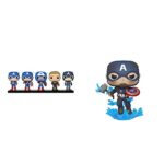 POP Funko Marvel: Year of The Shield & Pop! Marvel: Avengers Endgame - Captain America with Broken Shield & Mjoinir,Multicolor,3.75 inches POP Funko Marvel: Year of The Shield & Pop! Marvel: Avengers Endgame - Captain America with Broken Shield & Mjoinir,Multicolor,3.75 inches