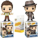 Good Figure Seinfeld Pop! Cop Exclusive Bundled with TV Sidekick Cosmo Kramer + Character Blind Box pin 3 Items Good Figure Seinfeld Pop! Cop Exclusive Bundled with TV Sidekick Cosmo Kramer + Character Blind Box pin 3 Items