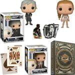 Women of Bond Bond James 007 Collection Pop! Figure Bundled with Honey Ryder Dr. No + M from Goldeneye + Movie Playing Cards & Theme Stickers 3-Items