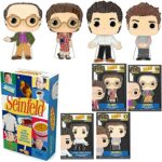 Comic 90's Seinfeld Pop! Figure Jerry Standup Television Bundle with Cosmo Kramer Character + Puffy Shirt Big Display + Elaine & George Enamel Pin + Party Box Game About Nothing 5-Items Comic 90's Seinfeld Pop! Figure Jerry Standup Television Bundle with Cosmo Kramer Character + Puffy Shirt Big Display + Elaine & George Enamel Pin + Party Box Game About Nothing 5-Items